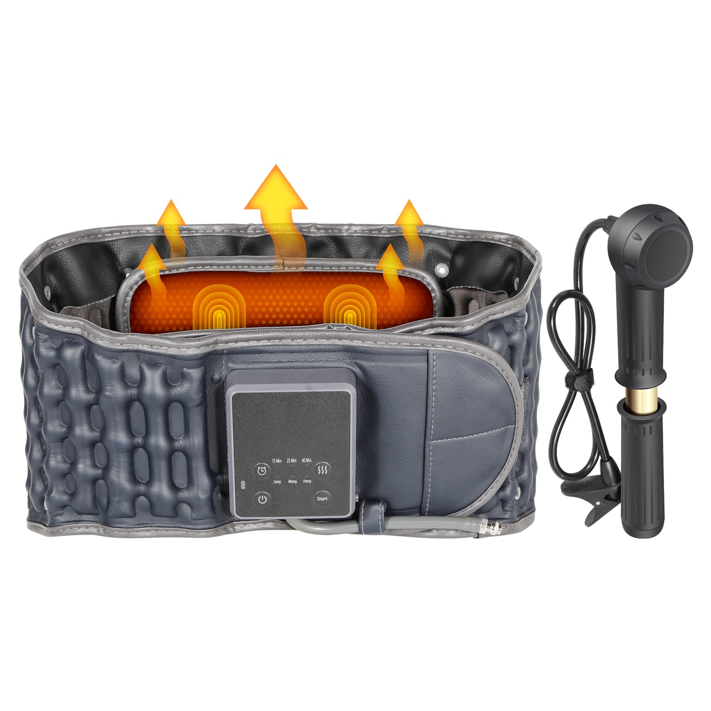 Decompression Back Belt with Massager and Heating Pad