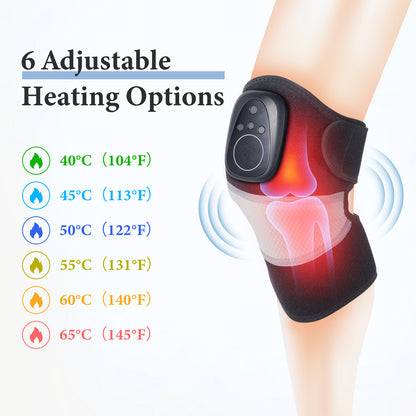 Knee Brace with Heating Pad and Massager