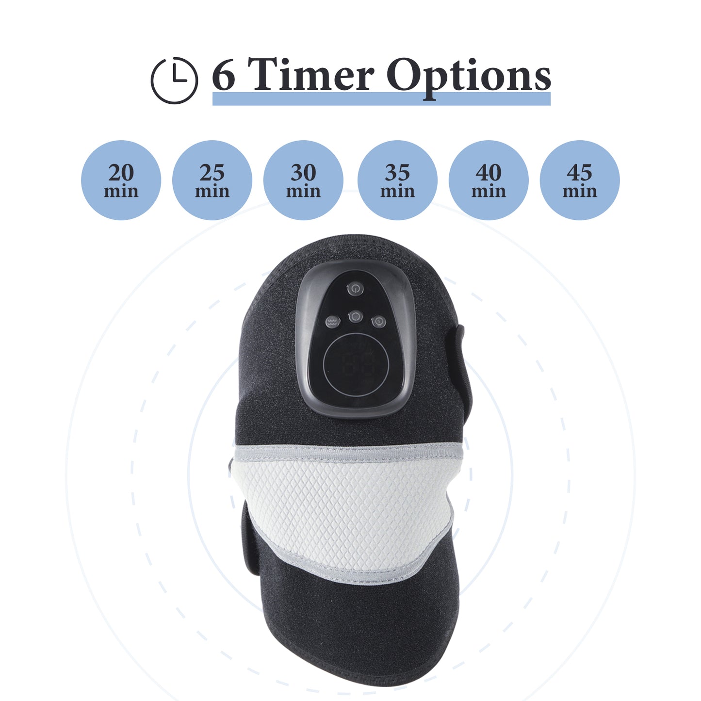 Knee Brace with Heating Pad and Massager